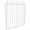 ProtectorAl 975 x 1200mm Pearl White Aluminium Loop And Spear Top Pool Gate