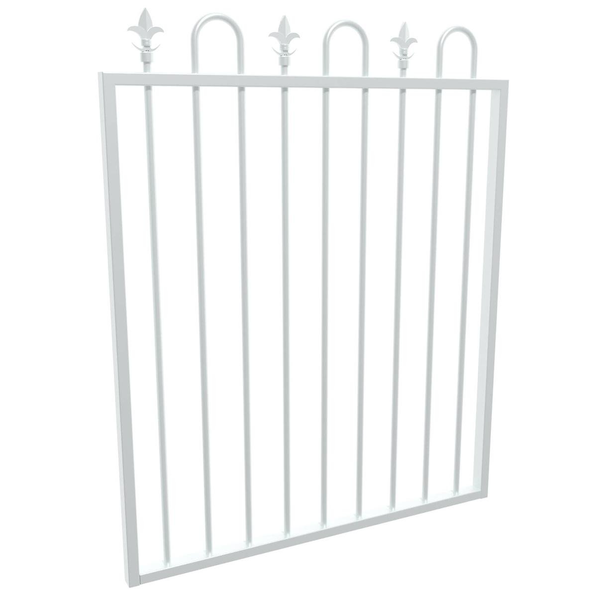 ProtectorAl 975 x 1200mm Pearl White Aluminium Loop And Spear Top Pool ...