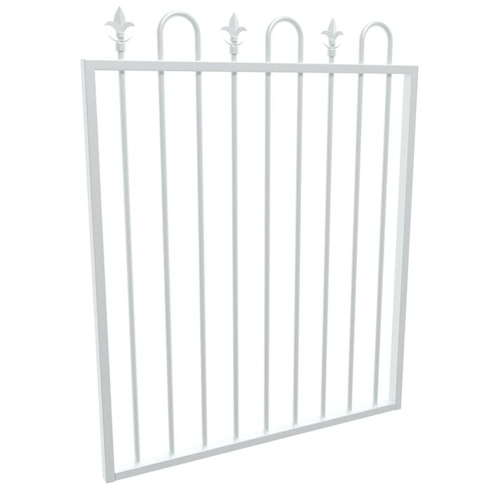 ProtectorAl 975 x 1200mm Pearl White Aluminium Loop And Spear Top Pool ...