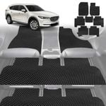 6D Diamond Car Floor Mats for Mazda CX-8 2018-Current-Ultimate Set-Black-Outback GT