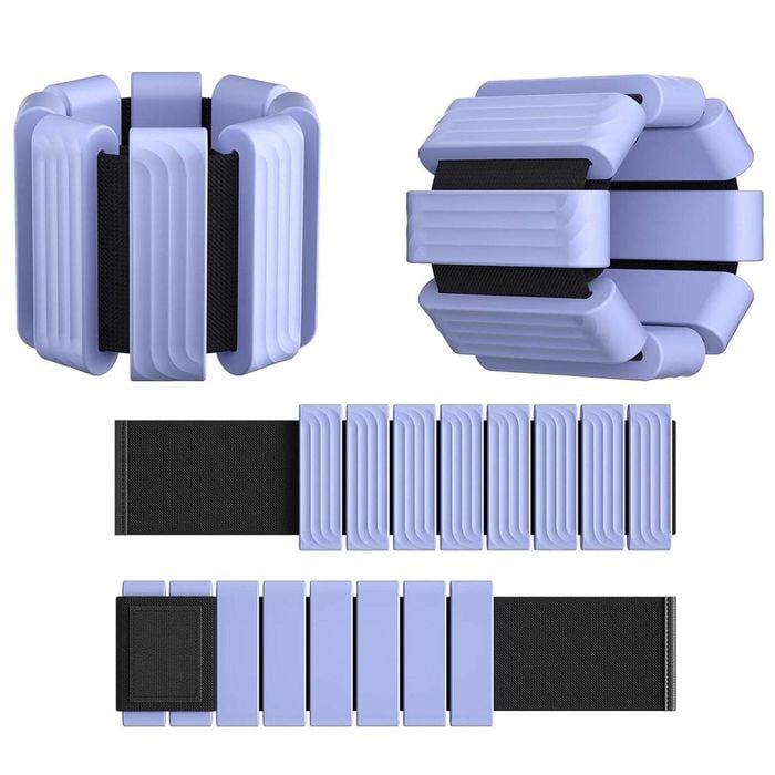 Fohoa 2 Pack Adjustable Ankle Wrist Weights 1lb Each (blue)