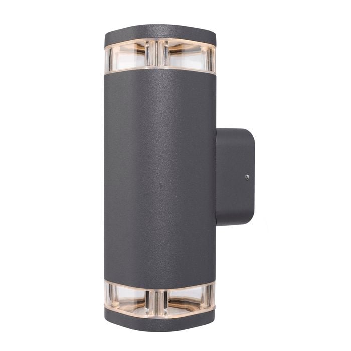 Brilliant 8W Charcoal LED Ventnor Up Down Wall Light