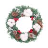 Catzon 30cm Christmas Wreath Door Wreath Hook Decoration