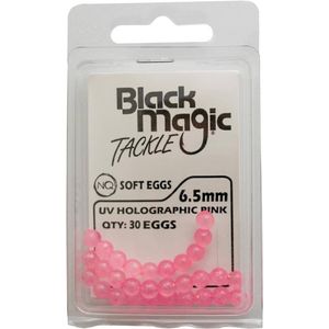 Black Magic 6.5mm Soft Eggs Trout Fishing Lure UV Holographic Pink
