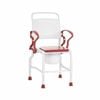 Bedside Commode Chair - Swing Armrests & Non-slip Feet, 130kg Capacity - Grey