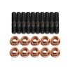 10 Pcs M10x1.5x45mm High Tensile Stud Kit For Manifold & Turbo