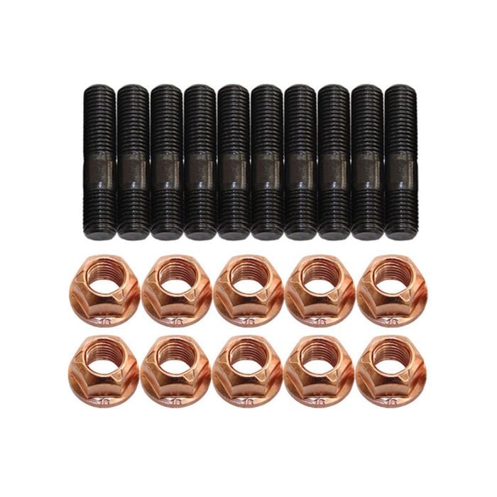 10 Pcs M10x1.5x45mm High Tensile Stud Kit For Manifold & Turbo