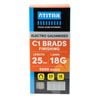 Titan 25 x 1.25mm Electro Galvanised Straight Collated Nail C1 Brads - 5000 Pack