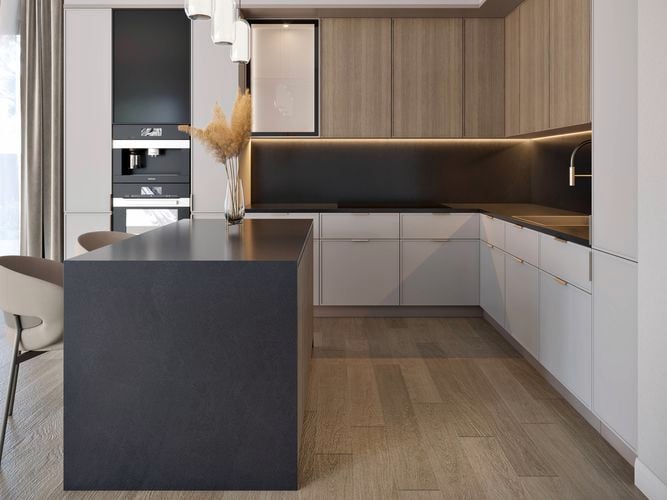 A sleek
  and modern dark face adorned with small particles to create a moody and
  sophisticated design space. i/n 0646152