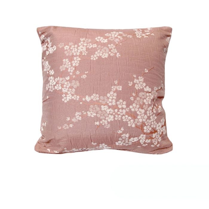 Rapee Blossom Jacquard Cushion Cover - Pink