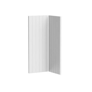Kaboodle Provincial White V-Groove Corner Wall Cabinet Doors - 2 Pack