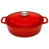 Chasseur Oval French Oven 27cm / 4L Inferno Red - Made in France