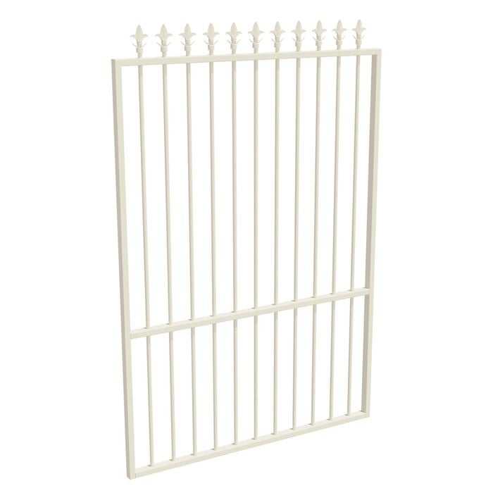 ProtectorAl 800 - 1200 x 1800mm Surfmist Aluminium Spear Top Pool Gate With Mid Rail