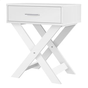 Alfordson Bedside Table White