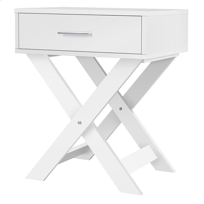 Alfordson Bedside Table White