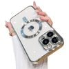 MEZON Apple iPhone 15 Pro (6.1") Luxury MagSafe Compatible Case - Silver