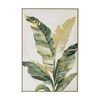 Urban Style Brushmarks Gold Foiled Canvas Print Artwork Palm 825x1225mm