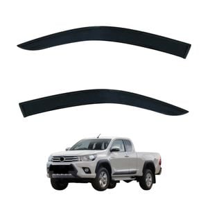 AUSGO Injection Weather Shields for Toyota Hilux Extra Cab 2015-2025 Front 2PCS Weathershields Window Visors Wind Deflectors
