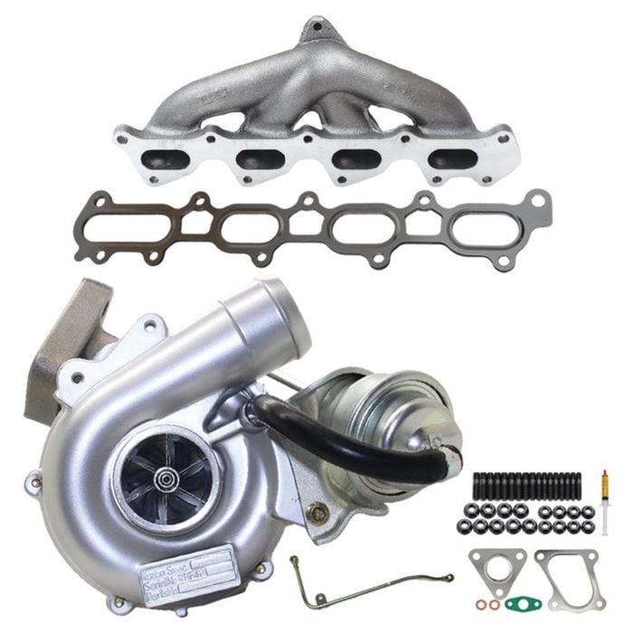 Billet Turbo+genuine Exhaust Manifold, Oil Feed Pipe For Mitsubishi Challenger 4d56 2.5l Vt10