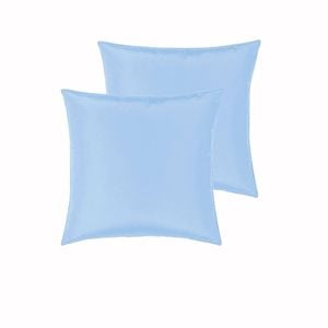 Peppermill Pair of Satin European Pillowcases Sky