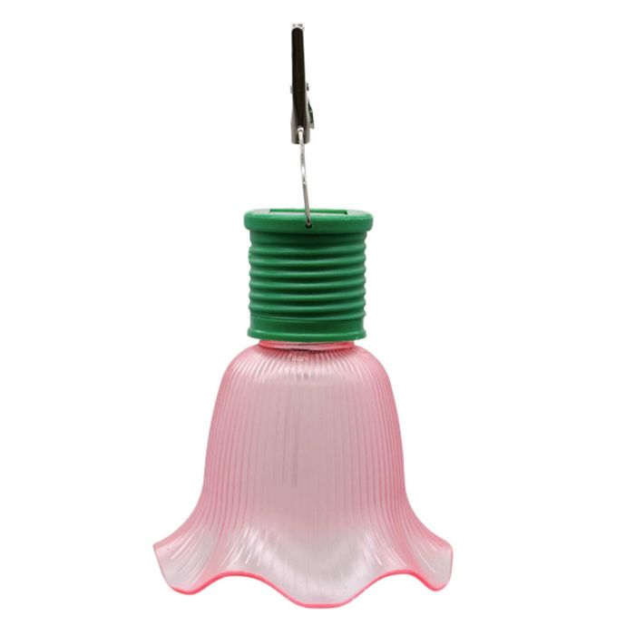 Click Pink Solar Flower Light