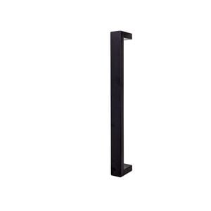 Schlage 450mm Black Matt Oblong Pull Handle Set
