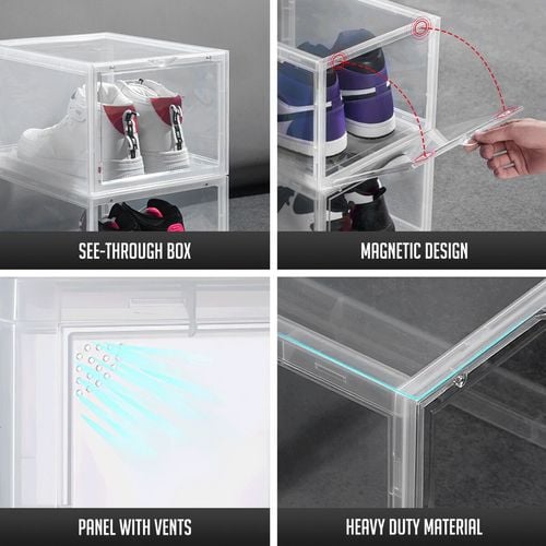 6pcs Shoe Storage Box Bunnings Australia