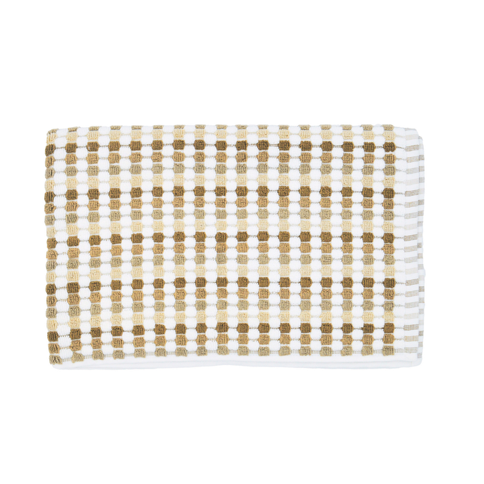 Jenny Mclean Pom Pom Bath Mat with hemmed borders 900GSM - Natural tones