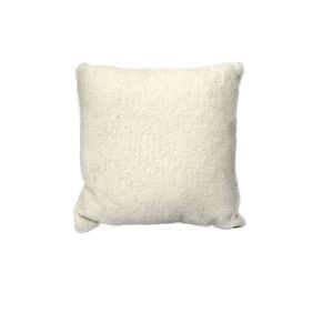 Faux Fur Quality Cushion Cover 43 x 43cm Wool Natural