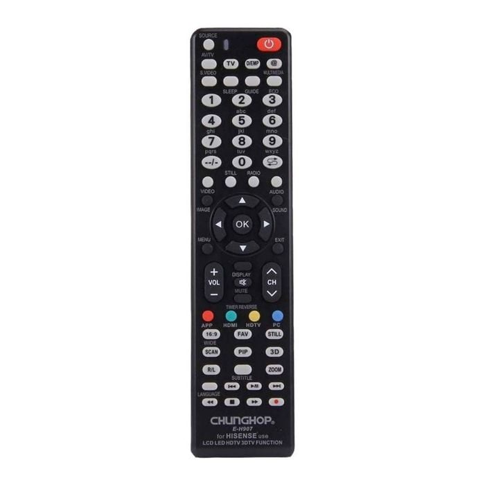 Chunghop Universal TV Remote Control Compatible with Hisense LCD Smart HD Plasma