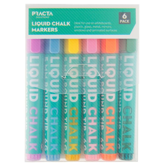 Practa Liquid Chalk Markers - 6 Pack