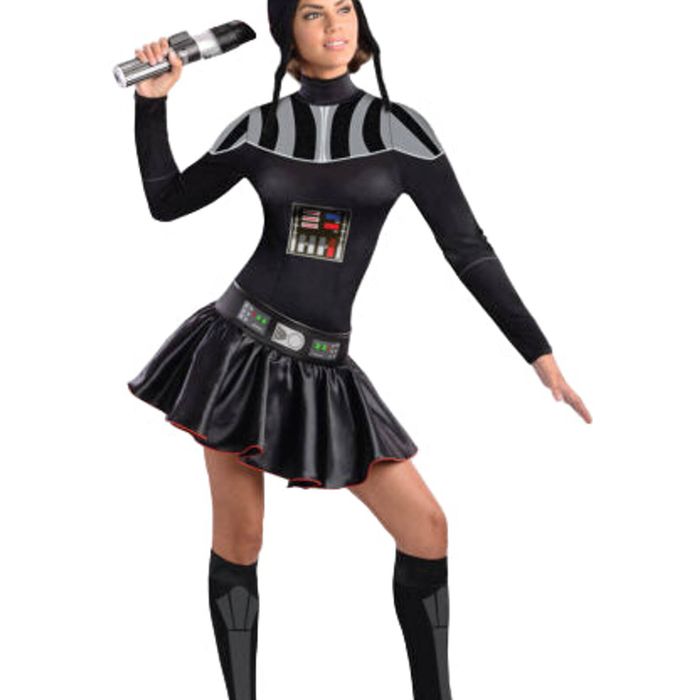 Darth Vader Costume Star Wars Girls Halloween Fancy Dress Dress Black