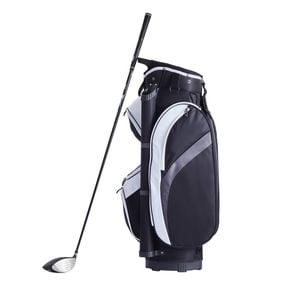 VEVOR Golf Cart Bag Black Color-Block with 14 Way Organizer Divider Premium Nylon