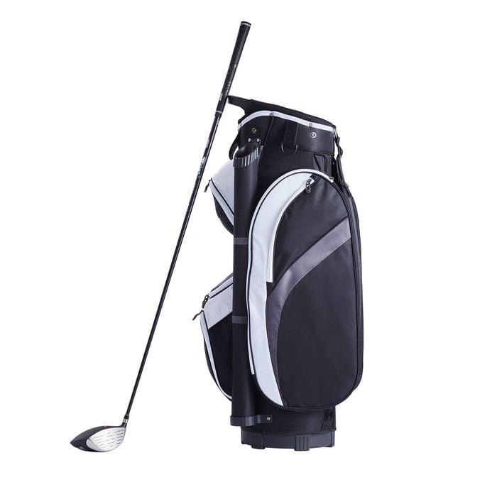 VEVOR Golf Cart Bag Black Color-Block with 14 Way Organizer Divider Premium Nylon