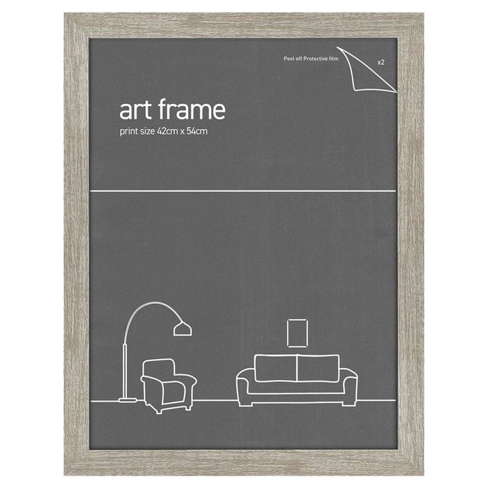 Picture Frames & Hangers Wall Hanging Sleek 42x54cm Print Frame Ash Home Decor