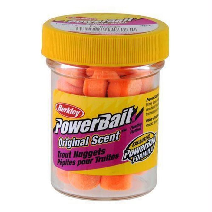 Berkley Powerbait Nuggets Trout Fishing Bait Fluorescent Orange