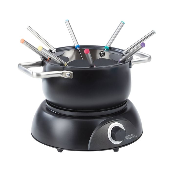 Davis & Waddell Electric Fondue 11pcs Set Matte Black 29x29x22cm