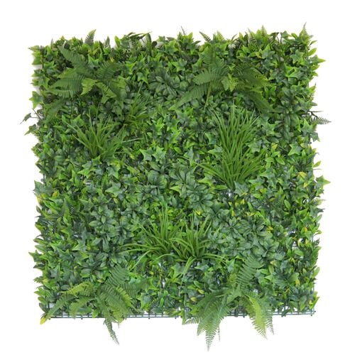 UN-REAL 100 x 100cm Luxury Artificial Hedge Tile - Boston Fern ...