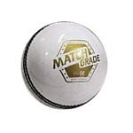 DSC Match Grade Leather Cricket Ball, White
