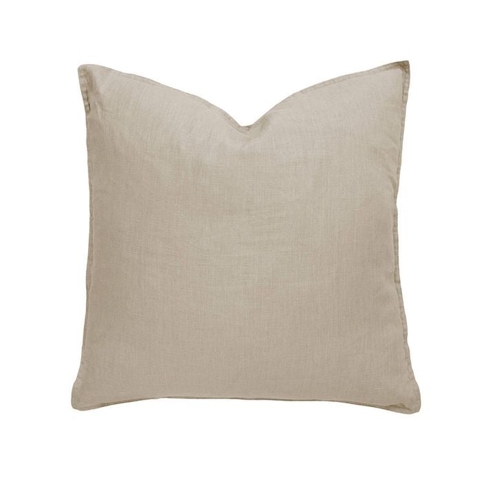 Bambury Linen Square Cushion - Pebble