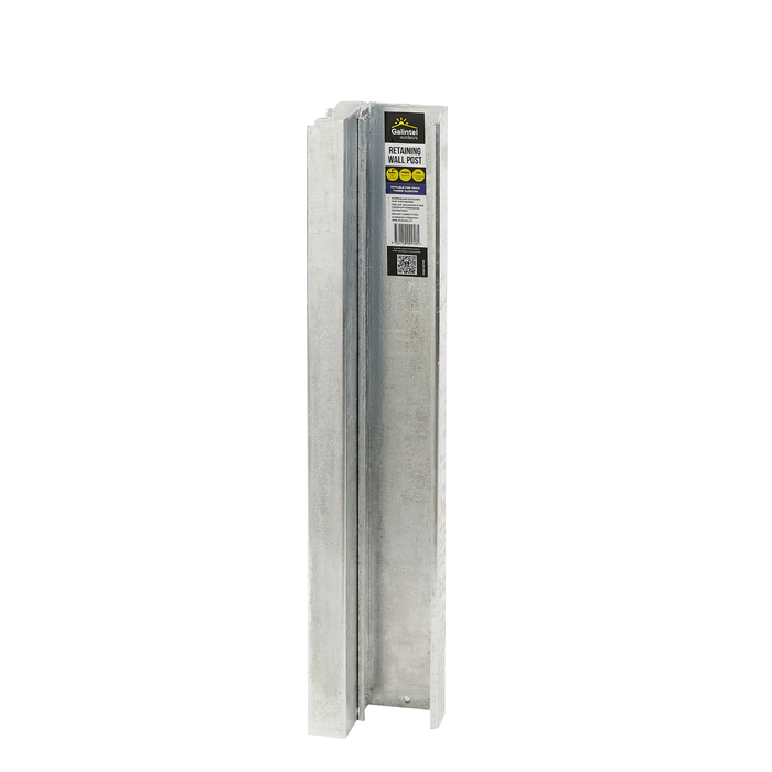 Galintel Outdoors 50 x 750mm Hot-Dip Galvanised Retaining Wall C End Post