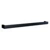 Hotwire 800mm Black Single Horizontal Square Heated Towel Rail