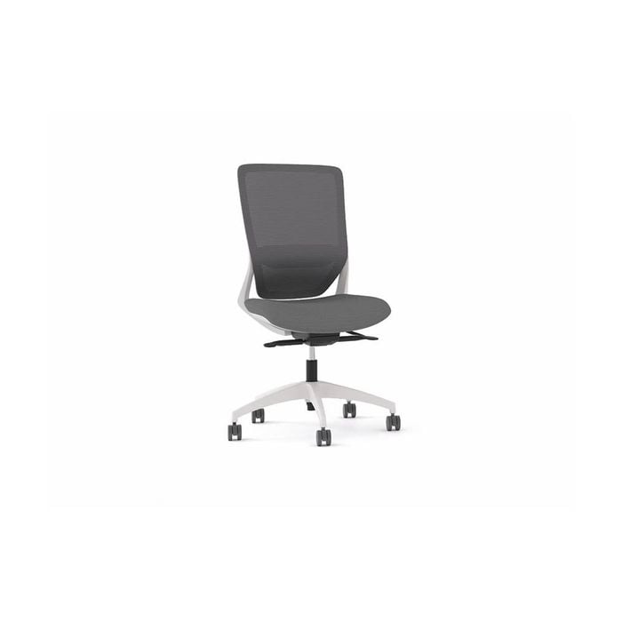 Olg Engage Office Chair No Arms Mesh Back Light Grey Seat Light Grey Base