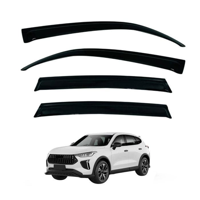 AUSGO Luxury Weather Shields for Haval Jolion Pro HEV Hybrid 2024-Onwards Weathershields Window Visors Wind Deflectors