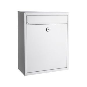 Sandleford White Napoli Wall Mount Letterbox