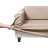 Home Living Premium Faux Suede Cream 3 Seater Couch Sofa Cover