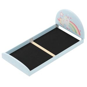 Costway Single Floor Bed Frame Kids Single Size Bed Unicorn Blue