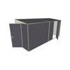 Build-a-Shed 1.5 x 4.5 x 2m Single Hinged Skillion Shed with Hinged Side Door - Grey