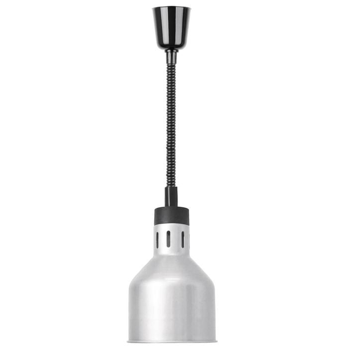 Apuro Retractable Heat Lamp Shade Silver Finish Dr758-a 216mm Commercial Food Warmer