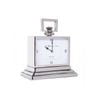 Ssh Collection William & Smith Small Table Clock With Square White Face - Nickel